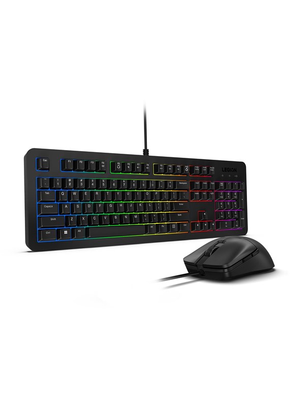 Image of Lenovo Legion KM310 RGB Gaming Combo Keyboard and Mouse - Gaming Tastatur - Englisch (US) - Schwarz