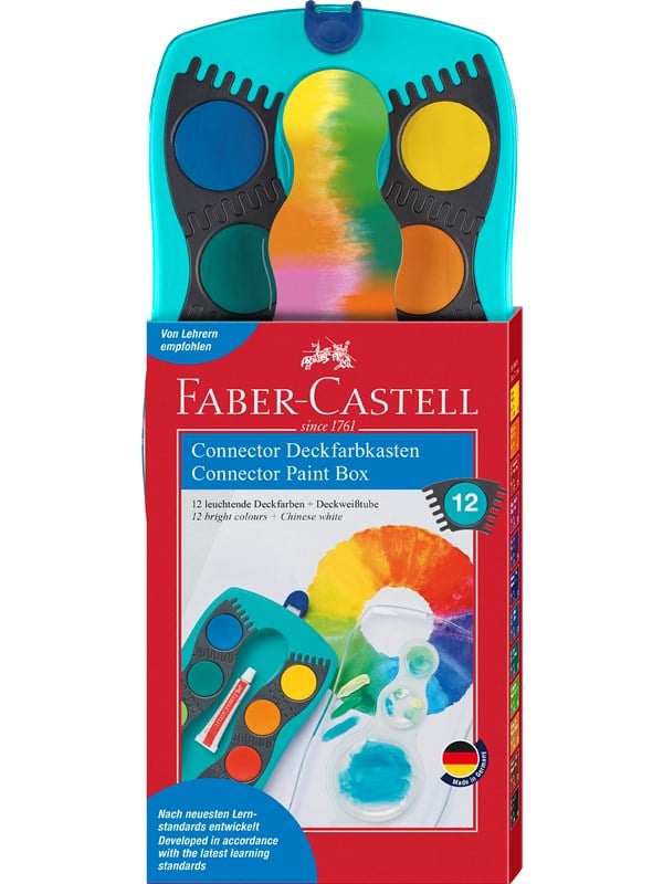 Faber-Castell Farbkasten Connector 12 Farben trkis