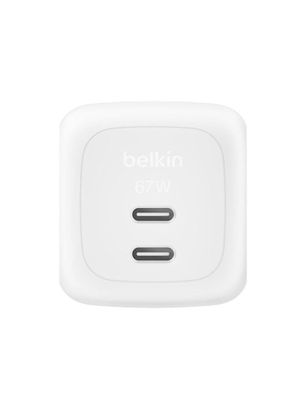 Belkin Belkin 67W Dual USB-C Ladegerät Power Delivery und PPS, white