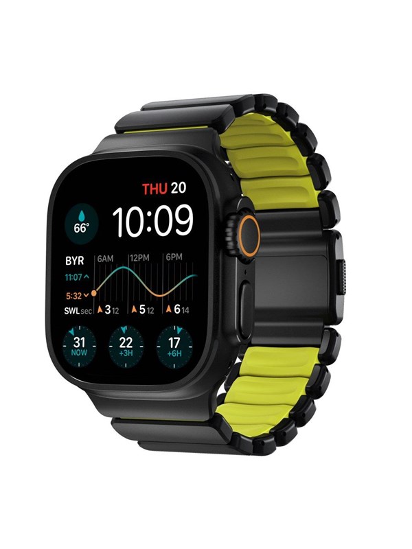 Nomad Stratos Band - 49mm  Black Titanium  Volt FKM