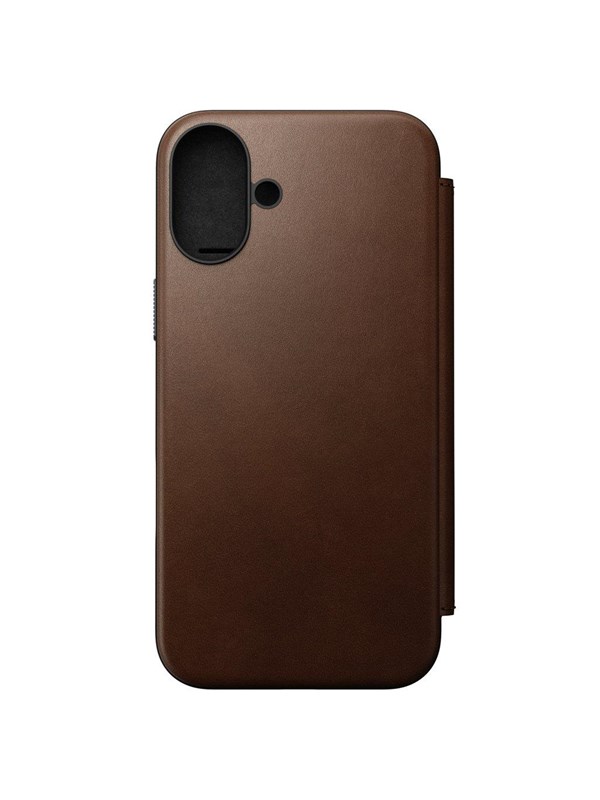 Nomad Modern Leather Folio - iPhone 16 Plus  Brown   Leather