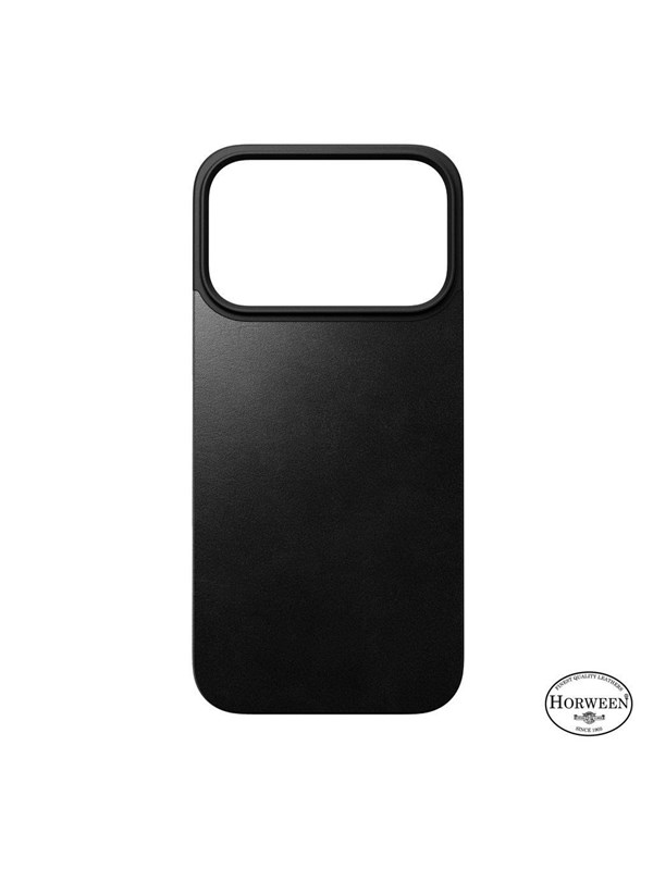 Nomad - Magnetic Leather Back - iPhone 17 Pro  Black  Horween  MagSafe