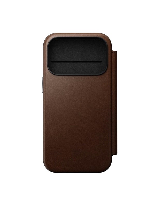 Nomad - Modern Leather Folio - iPhone 17 Pro  Brown   Leather