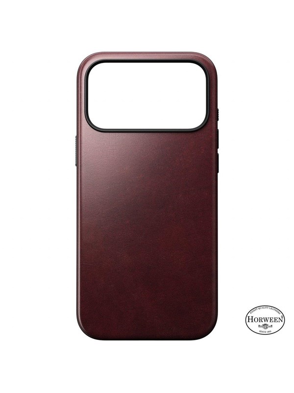 Nomad - Modern Leather Case - iPhone 17 Pro Max  Burgundy  Horween