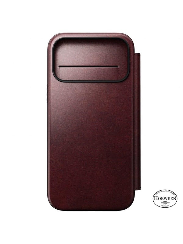 Nomad - Modern Leather Folio - iPhone 17 Pro Max  Burgundy  Horween