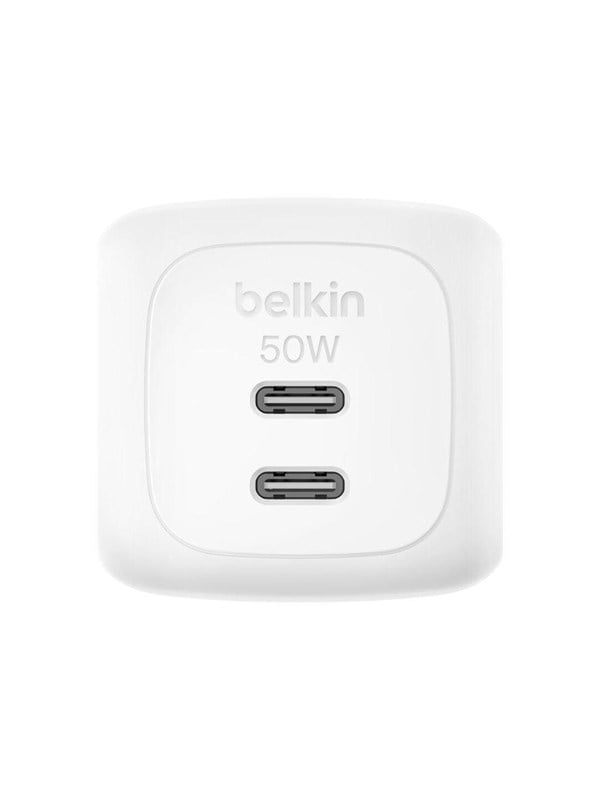 Belkin Belkin 50W Dual USB-C Ladegerät Power Delivery und PPS, white