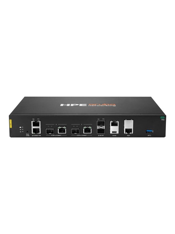 HPE Aruba Networking 9106 (RW) 2x SFP+ 2x Combo 2x PoE Hybrid Gateway gateway/controller