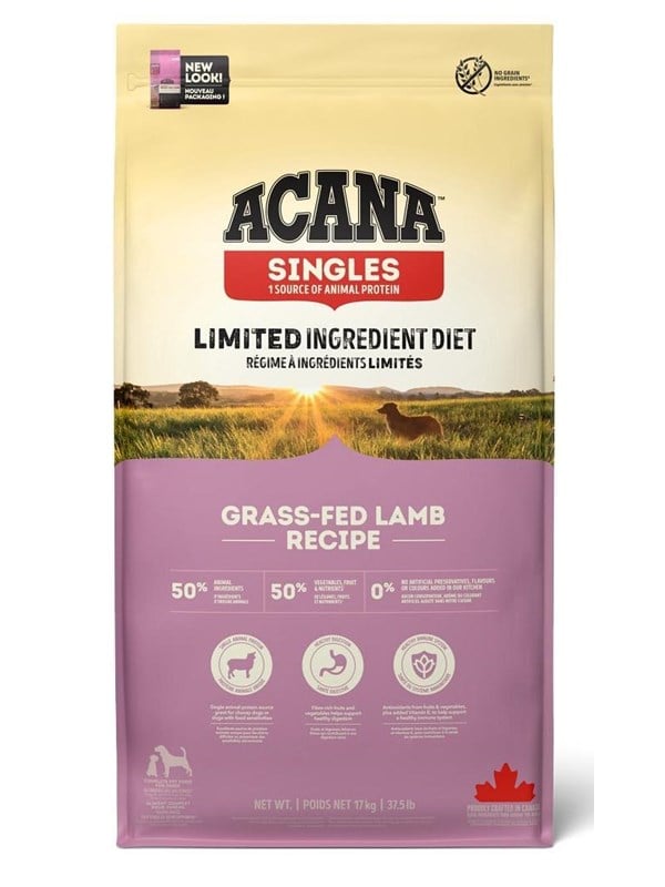Acana Grass-fed Lamb Dry Dog Food 17 kg