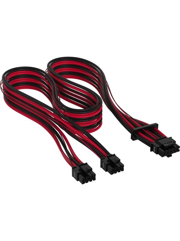 Corsair - power cable - 16(12+4)pin PCIE 5.0 12VHPWR to 8 pin PCIe power - 65 cm
