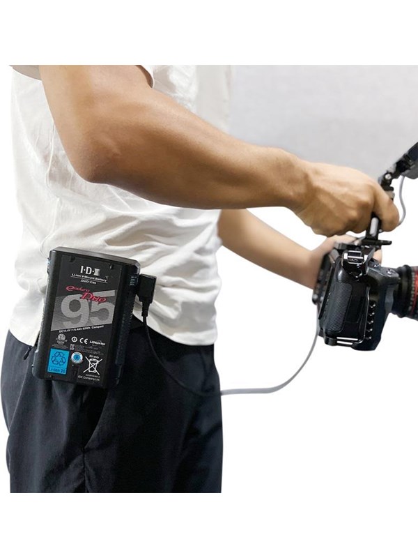 SmallRig-Mini Placa de batería de montaje en V, placa de batería de montaje en V con Clip de cinturón para fuente de alimentación de cámara-2990