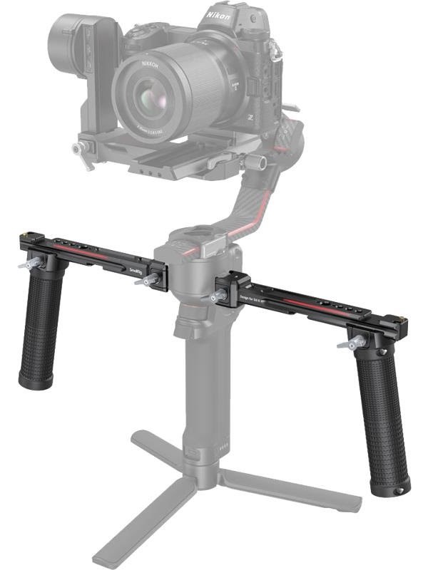 SMALLRIG-empuñadura ajustable con doble empuñadura para DJI RS3/RS3 Pro/RS4 Pro, estabilizador de mano con cardán, accesorios de montaje para Monitor