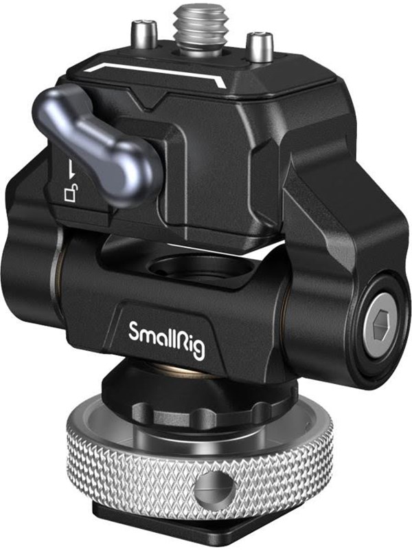 SmallRig-mini Monitor de liberación rápida HawkLock, montaje con zapata fría, Soportes giratorios de 360 ° e inclinación de 170 °, para Monitor de 5 y 7 pulgadas