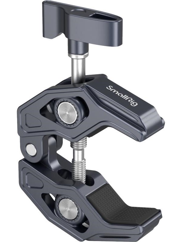 SmallRig Abrazadera en forma de cangrejo Carga de aleación de aluminio 3,5 kg Distancia abierta de 14 mm - 65 mm Compatible con la mayoría de los accesorios fotográficos