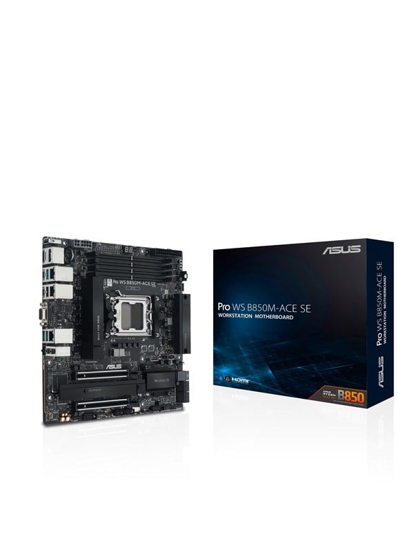 Asus Pro Ws B850m-Ace Se Matx Mainboard Am5 Vga/Hdmi/Dp Größe 5 - Bild 2