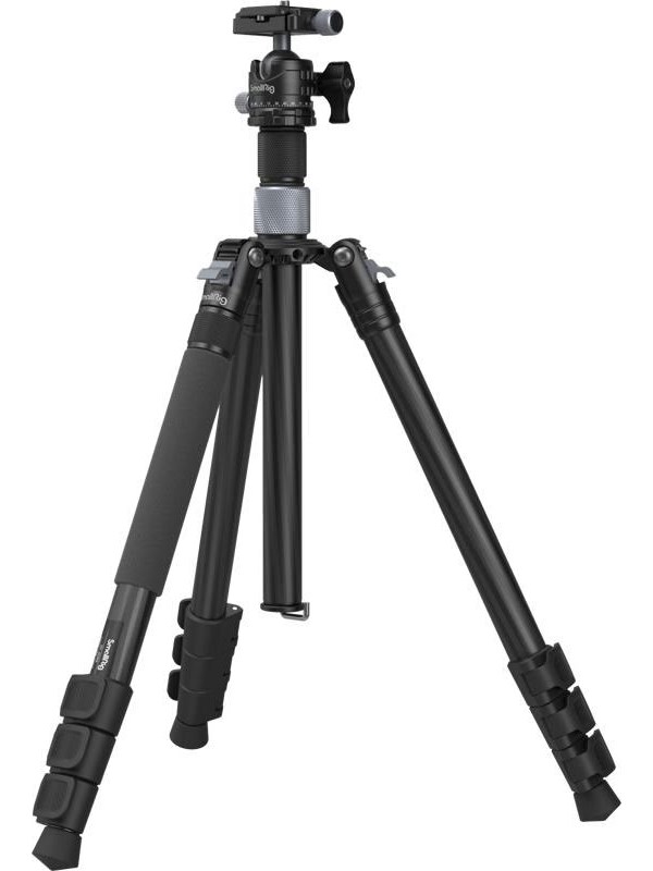 Trípode de fibra de carbono SmallRig con columna central AP-20 para Sony DSLR carga 12 kg con 360 °   Cabeza de bola panorámica de liberación rápida 4059