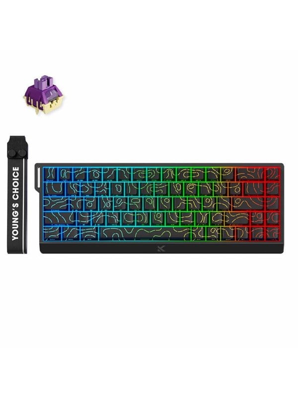 MCHOSE Ace 68 TTC Dragon Lord Hall Effect - Gaming Tastaturen - ohne Numpad - Englisch (US) - Schwarz