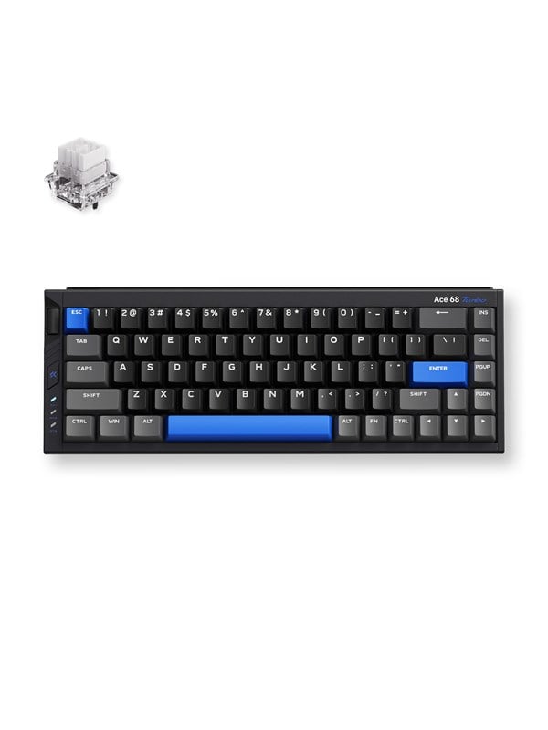 MCHOSE Ace 68 Turbo (Cyber Black) - Gaming Tastaturen - ohne Numpad - Englisch (US) - Schwarz