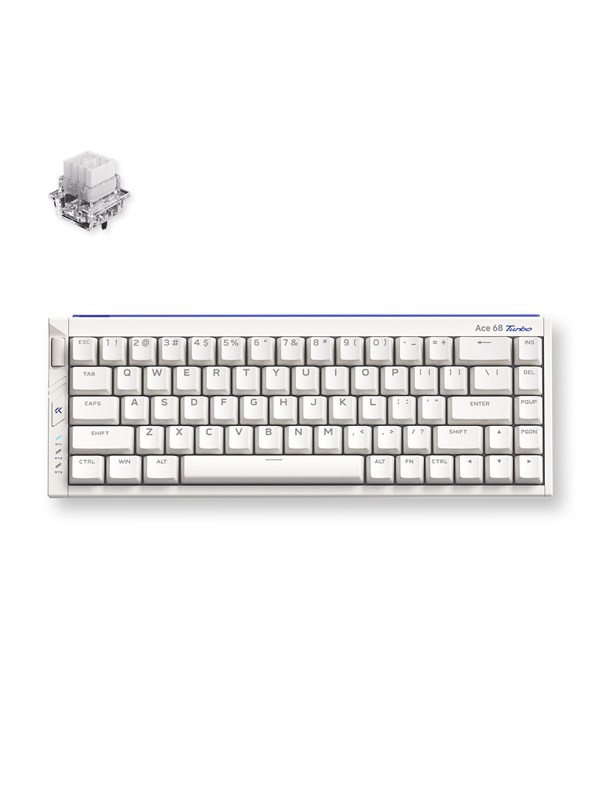 MCHOSE Ace 68 Turbo (Nova White) - Gaming Tastaturen - ohne Numpad - Englisch (US) - Weiss