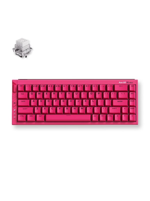 MCHOSE Ace 68 Turbo (Berry Red) - Gaming Tastaturen - ohne Numpad - Englisch (US) - Rot