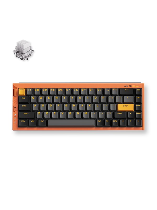 MCHOSE Ace 68 Turbo (Galaxy Orange) - Gaming Tastaturen - ohne Numpad - Englisch (US) - Orange