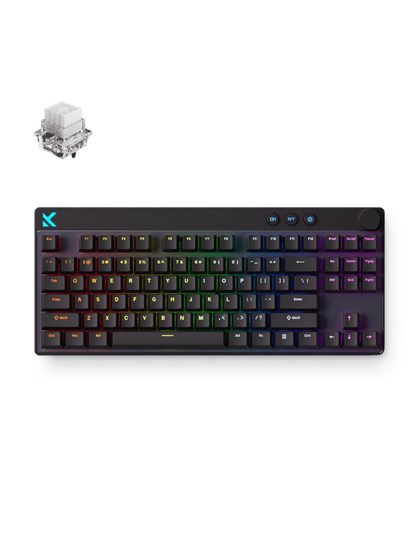 MCHOSE Mix 87 Mount Tai Magnetic Hall Effect - Gaming Tastaturen - ohne Numpad - Englisch (US) - Schwarz