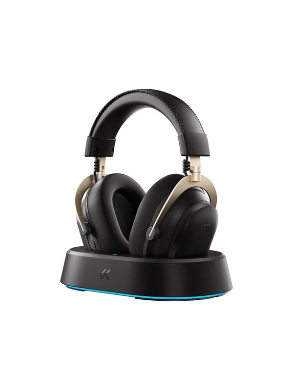 MCHOSE V9 Turbo Wireless Gaming Headset - Black Gold