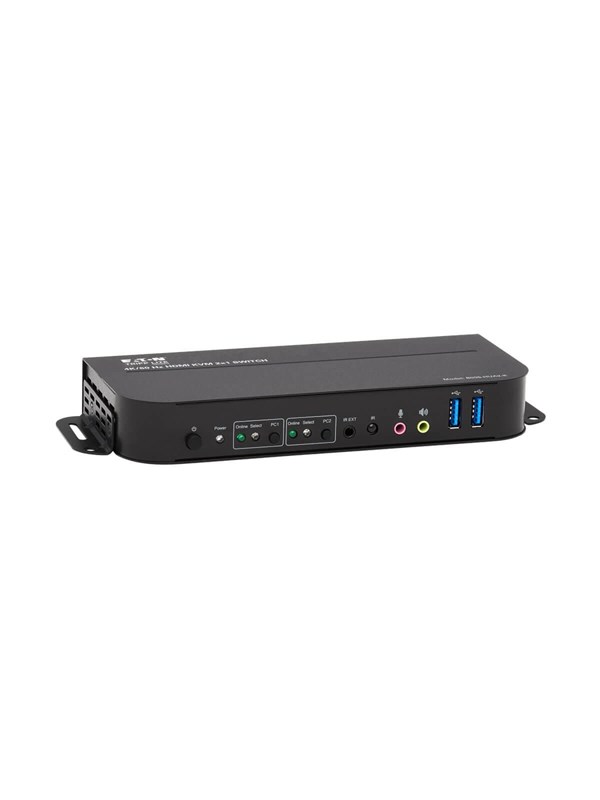 Eaton series HDMI KVM 2-Port 4K 60Hz 444 HDR HDCP 22 Support IR Remote and USB Cables