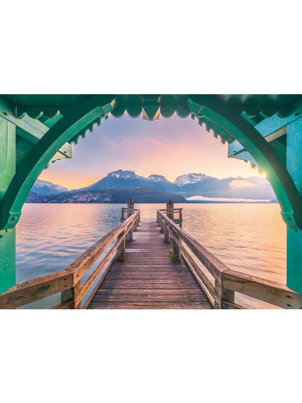 4005555017622 - Puzzle Beautiful Walkways - Romantischer Steg am Lac dAnnecy