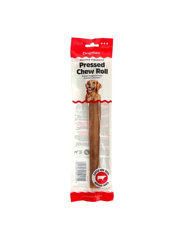 Dogman Natrliche Gepresste Rohhaut Kaurolle M 25cm