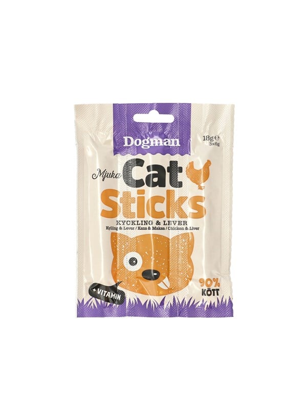 Dogman Katzensticks mit Huhn  Leber 3er-Pack