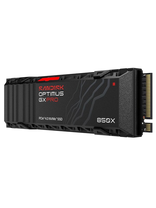 SanDisk Optimus GX PRO 850X Heatsink SSD 4TB M.2 2280 PCIe Gen4 Internes Solid-State-Module mit Kühlkörper