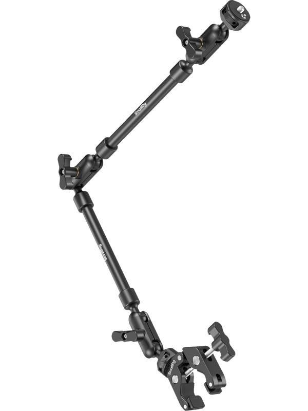Brazo mágico de disparo de escritorio SmallRig con kit de abrazadera de cangrejo, brazo mágico ajustable para teléfonos inteligentes, webcámaras y cámaras de acción 4766