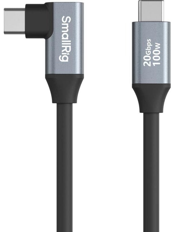 SmallRig 4791 USB-C Straight to USB-C Angled Data Cable 60cm