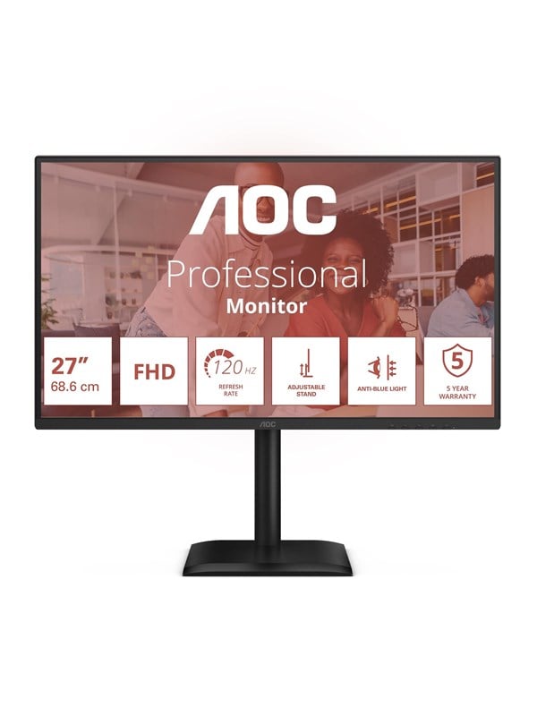 Image of 27" AOC 27E4U - 1920x1080 (FHD) - 120Hz - IPS