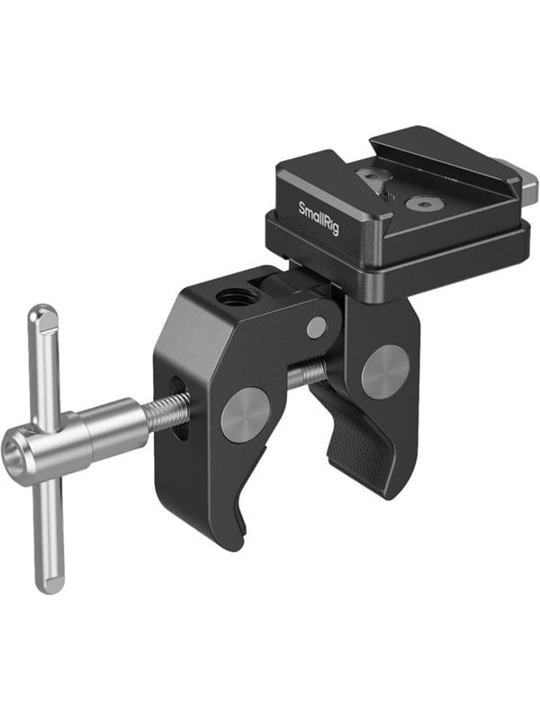Abrazadera en forma de cangrejo con montaje en V SmallRig, para la mayoría de las baterías con montura en V, rango de sujeción de 15-40 mm para trípodes, soportes de luz -5313
