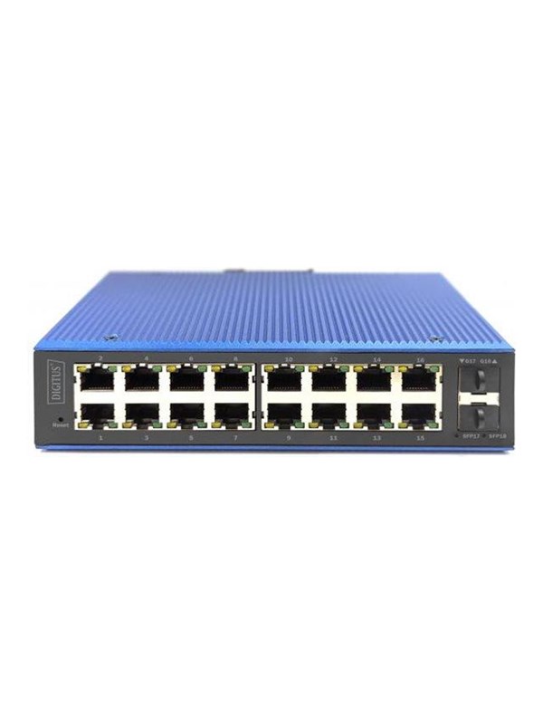 4016032490227 - DN-651158 Industrial Ethernet Switch 16 + 2 Port 10   100   1000 MBit s
