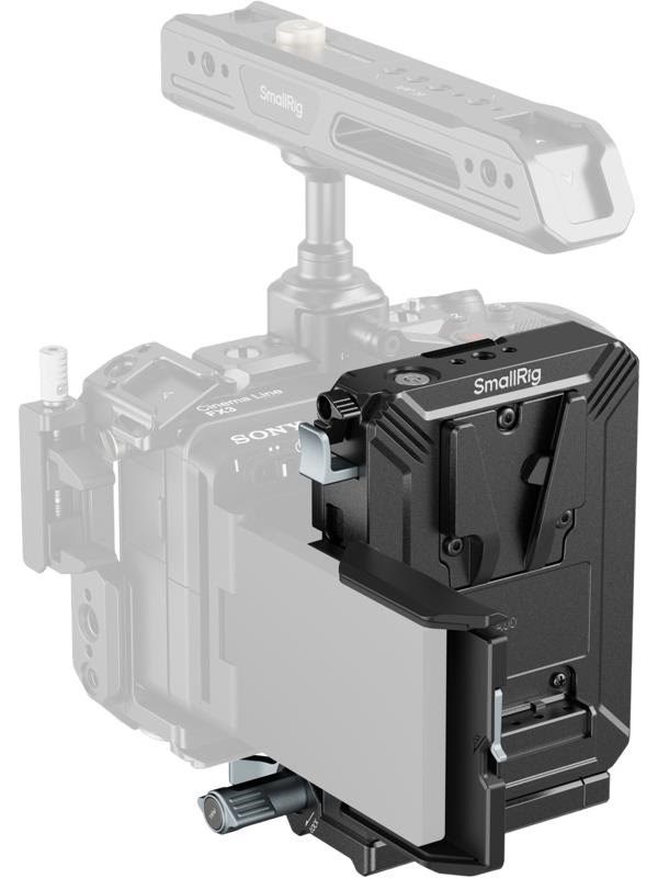 Kit de placa de montaje de batería con montaje en V SmallRig para la mayoría de las cámaras sin espejo con pantalla abatible, para Sony para Canon con placa Arca-Swiss -5227