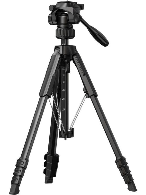 SmallRig 71" camerastatief AP-21 reisstatief voor iPhone en camera voor Sony met telefoonhouder en tas, met Quick-Flip Lock-poten