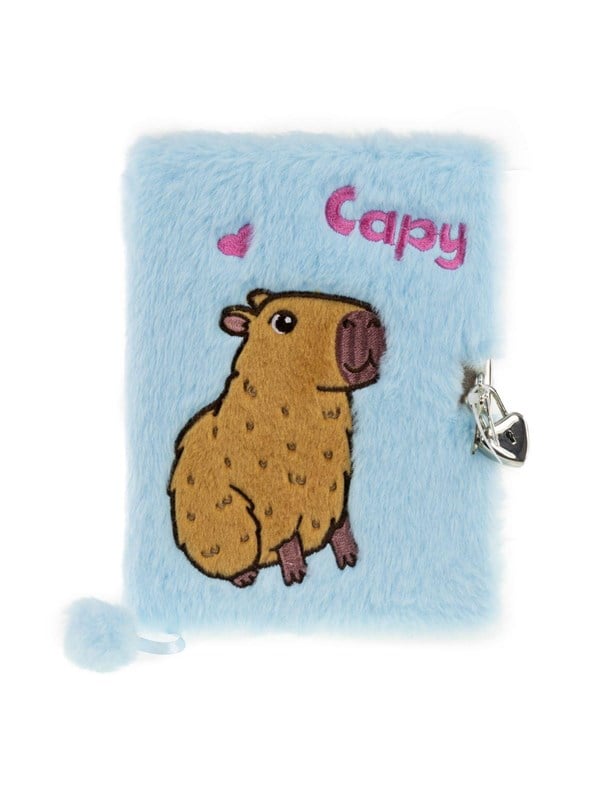 Tinka DIARY PLUSH CAPYBARA BLUE WITH LOCK