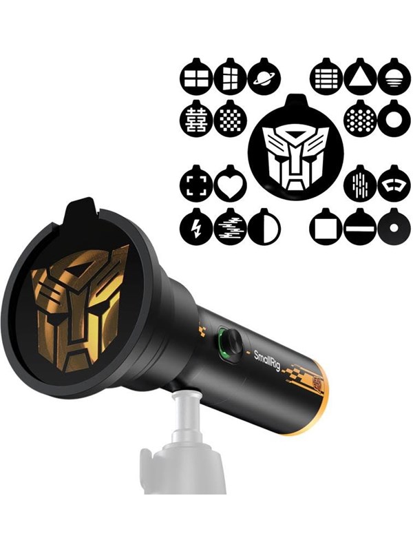 SmallRig 5512 RF 10C Portable Focusable LED Video Light BumbleBee Edition