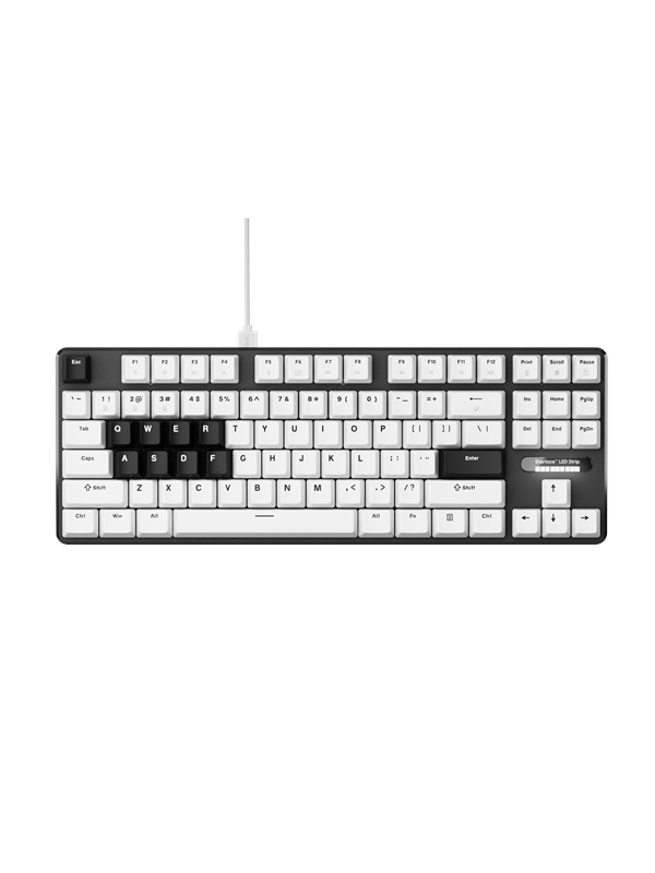 Pulsar PCMK 3 HE TKL - Gaming Tastaturen - ohne Numpad - Englisch (US) - Weiss