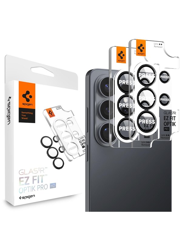 Spigen Glass tR EZ Fit Optik Pro HD 2 Pack - black - Samsung Galaxy S26 Ultra