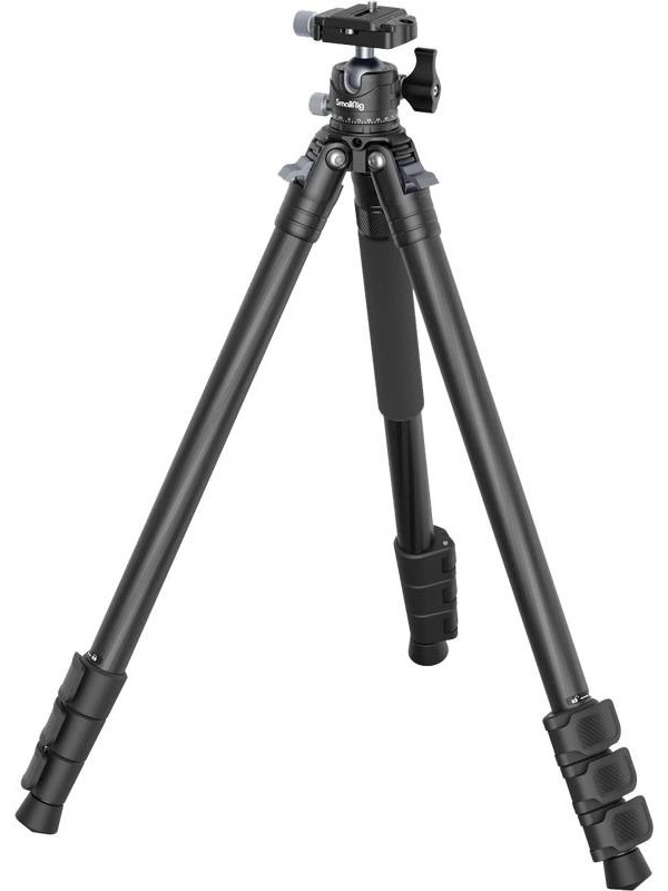 Trípode de fibra de carbono SmallRig con columna central AP-20 para Sony DSLR carga 12 kg con 360 °   Cabeza de bola panorámica de liberación rápida 4059