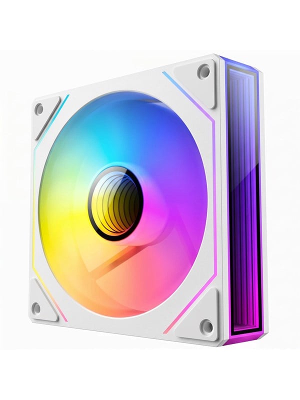 DUTZO INF 120 PWM ARGB Reverse - Gehuselfter - 120mm - Wei mit RGB LED - 29 dBA