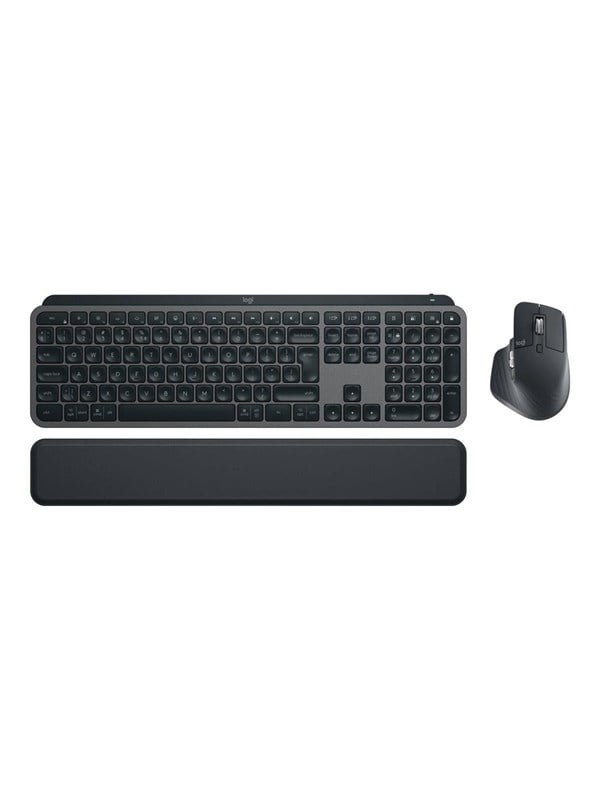 Logitech MX Keys S Combo Graphite CH - Tastatur  Maus Set - Schweiz - Schwarz