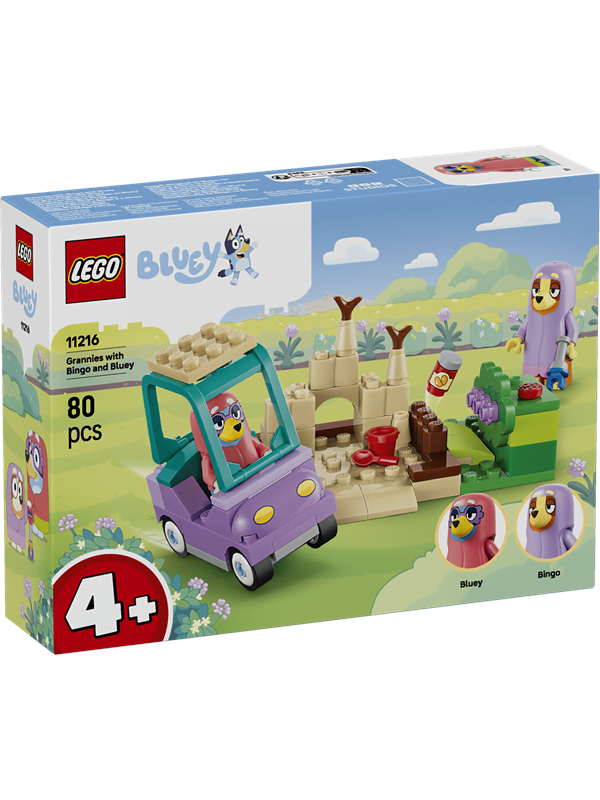 11216 Bluey Omas mit Bingo und Bluey, Konstruktionsspielzeug