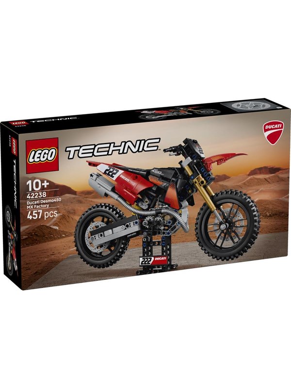 42238 Technic Ducati Desmo450 MX Factory Motorrad, Konstruktionsspielzeug
