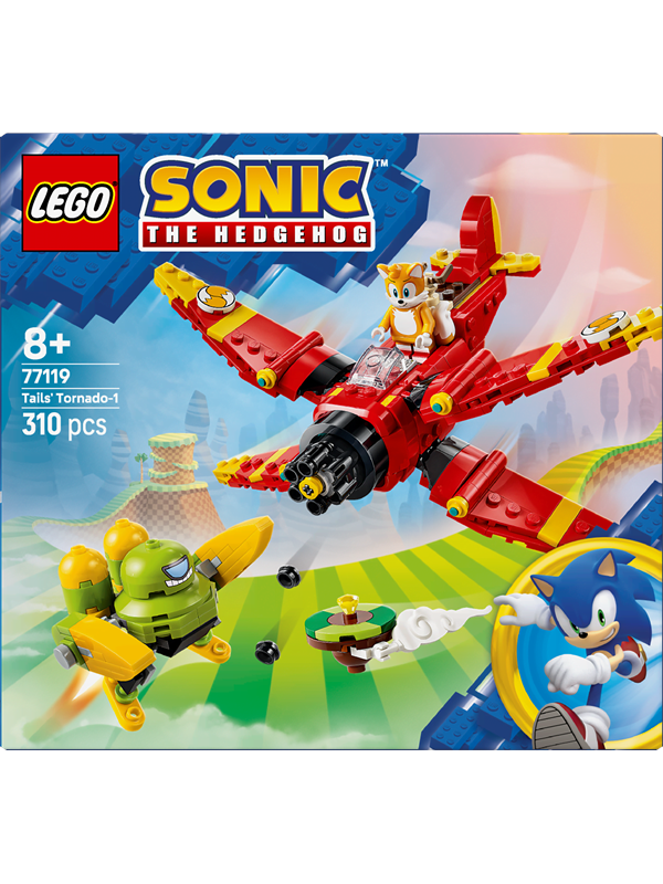 77119 Sonic the Hedgehog Tails'' Tornado-1, Konstruktionsspielzeug