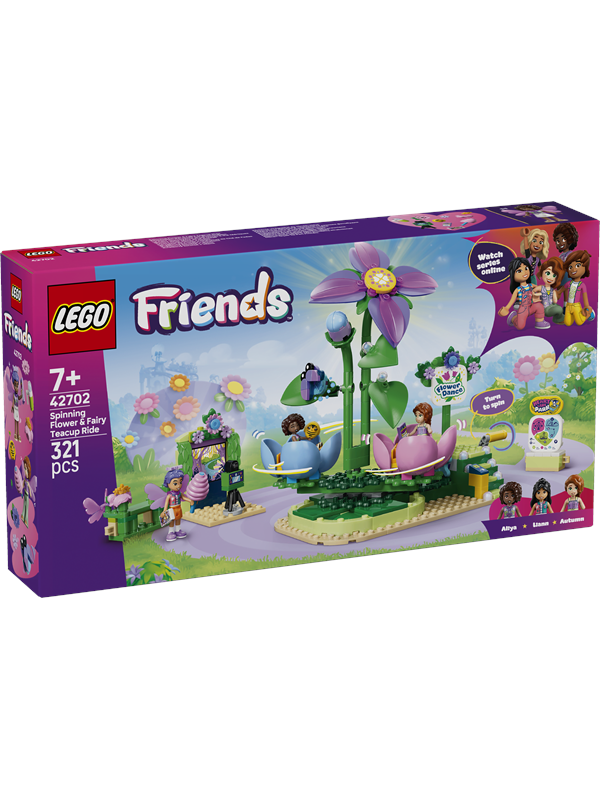 42702 Friends Feentassen-Karussell mit Blumendeko, Konstruktionsspielzeug