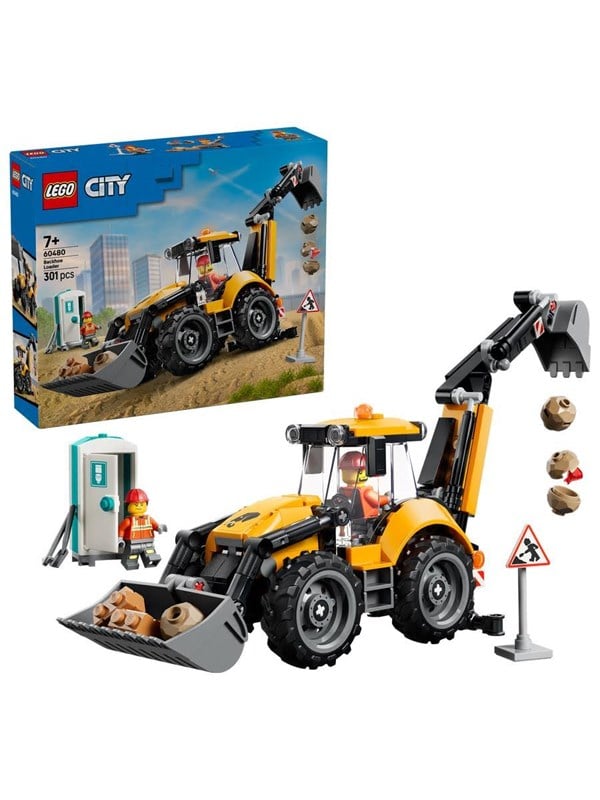 LEGO City 60480 Gelber Baggerlader